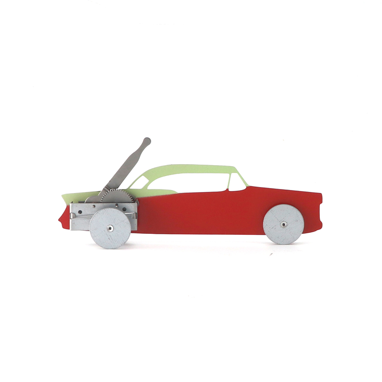Metal wind up car Redイメージ1